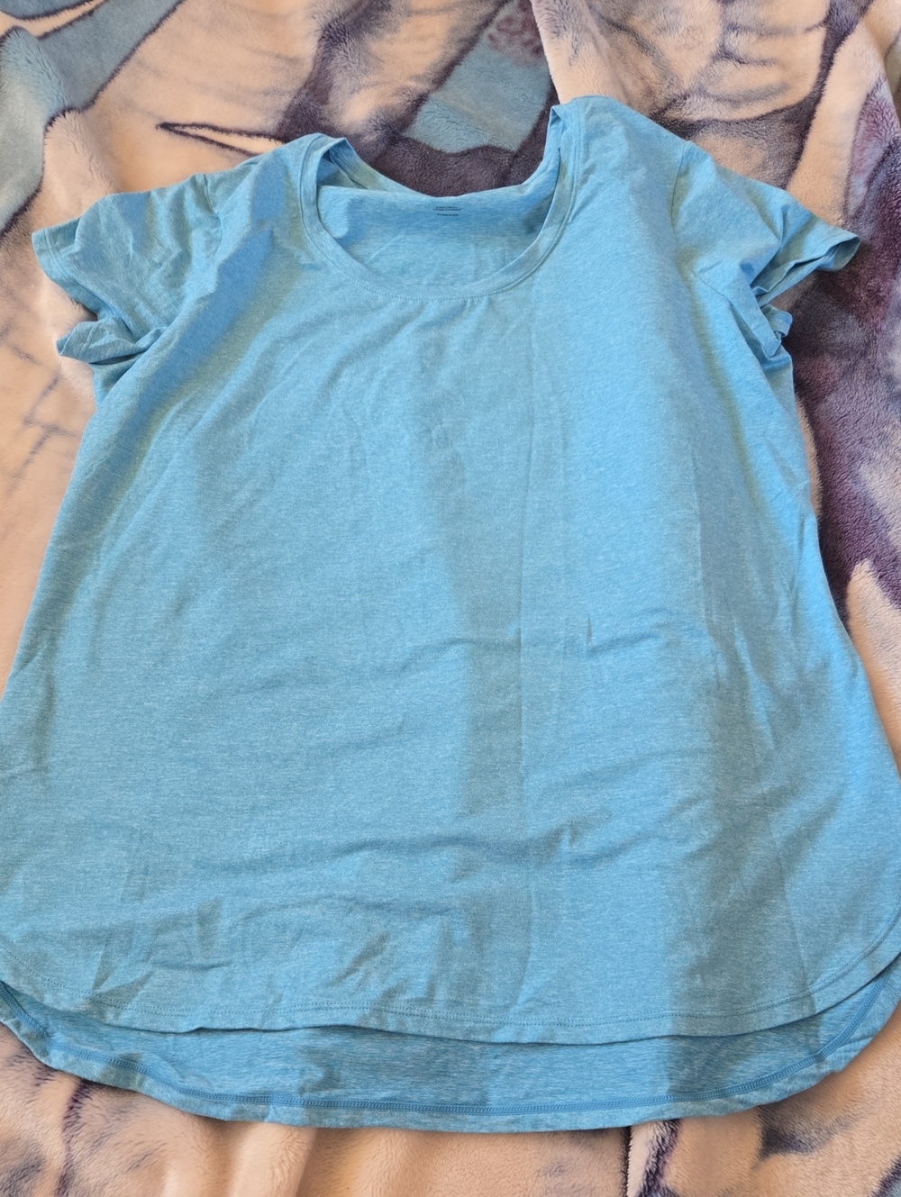 HEAD Light Blue Scoop Neck Short Sleeve Tee